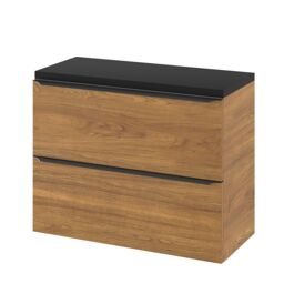 GoodHome Imandra Slimline Walnut Effect Wall-Mounted Bathroom Cabinet (H) 600mm (W) 800mm - thumbnail 6