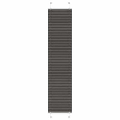Walplus Pleated Blind Black 40X200 Cm Fabric Width 39.4 Cm Polyester - image 1
