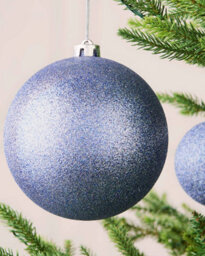 Werchristmas Ice Blue Extra Large Shatterproof Bauble Glitter 15 Cm - thumbnail 4