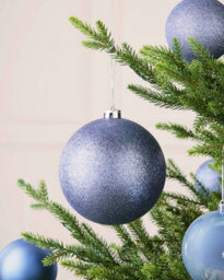 Werchristmas Ice Blue Extra Large Shatterproof Bauble Glitter 15 Cm - thumbnail 3