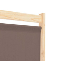 Walplus 5-Panel Room Divider Brown 200X170X4 Cm Fabric - thumbnail 6