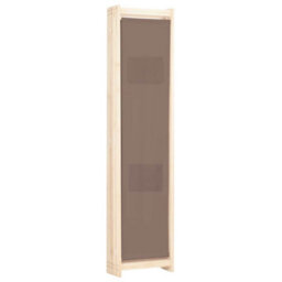 Walplus 5-Panel Room Divider Brown 200X170X4 Cm Fabric - thumbnail 4