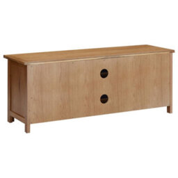 Berkfield Tv Cabinet 110X35X44 Cm Solid Oak Wood - thumbnail 5