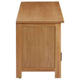 Berkfield Tv Cabinet 110X35X44 Cm Solid Oak Wood - thumbnail 4