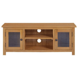 Berkfield Tv Cabinet 110X35X44 Cm Solid Oak Wood - thumbnail 3
