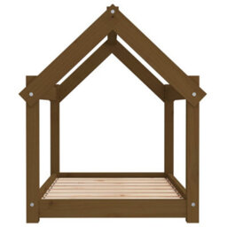 Berkfield Dog Bed Honey Brown 81X60X70 Cm Solid Wood Pine - thumbnail 6