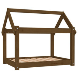 Berkfield Dog Bed Honey Brown 81X60X70 Cm Solid Wood Pine - thumbnail 2