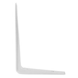 Pluto White Metal Steel Shelf Wall Brackets 190mm X 270mm X 25mm - 4 Pack - thumbnail 4