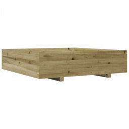 Berkfield Garden Planter 100X100X26.5 Cm Impregnated Wood Pine - thumbnail 2