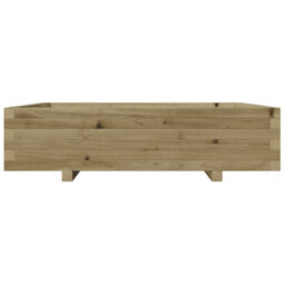 Berkfield Garden Planter 100X100X26.5 Cm Impregnated Wood Pine - thumbnail 5