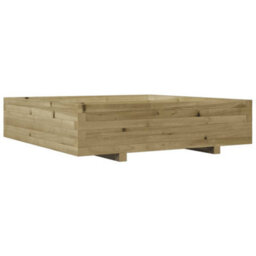 Berkfield Garden Planter 100X100X26.5 Cm Impregnated Wood Pine - thumbnail 7
