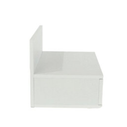 Core Products Pair Of Kelly White Wall-Mounted Bedside Cabinets With Drawer - Modern Floating Bedside Tables - thumbnail 5