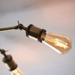 Anson Lighting Portalesl 5Lt Ceiling Light In  Antique Brass Plate - thumbnail 6