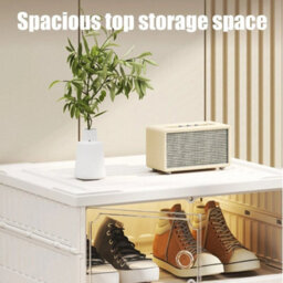 9Layers Plastic Shoe Storage Box Dust Proof Foldable Boxes Trainers Organiser - thumbnail 4