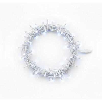 Pegdev - Pdl Led String Lights Cool White, White Rubber Ip65 Connectable Outdoor Indoor Garden Patio Wedding Party 10M - image 1
