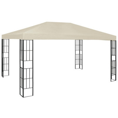 Walplus Gazebo Outdoor Beach Party Festival Camping Tent Canopy Wedding Marquee Awning3X4 M Cream - image 1