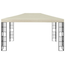 Walplus Gazebo Outdoor Beach Party Festival Camping Tent Canopy Wedding Marquee Awning3X4 M Cream - thumbnail 2