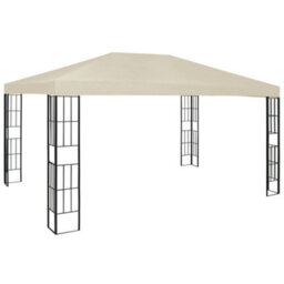 Walplus Gazebo Outdoor Beach Party Festival Camping Tent Canopy Wedding Marquee Awning3X4 M Cream - thumbnail 1