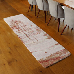 Benjamin Tate Design Bronze Palm Runner Special Soft Home Rug - thumbnail 2