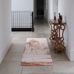 Benjamin Tate Design Bronze Palm Runner Special Soft Home Rug - thumbnail 3