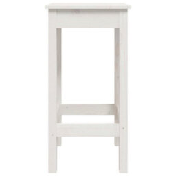 Vidaxl Bar Chairs 2 Pcs White 40X40X78 Cm Solid Wood Pine Bar Chairs - thumbnail 4