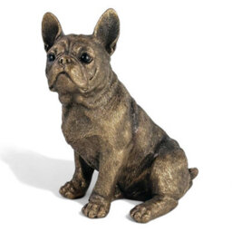 Animal Crackers French Bulldog Figurine From The Leonardo Reflections Bronzed Range, Gift Boxed. - thumbnail 2