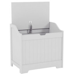 Lassic Bath Vida Priano Toy Box Storage Ottoman Chest, White - thumbnail 8