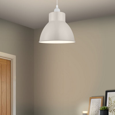 GoodHome Fulgo Beige Round Lamp Shade (D)20.8Cm - image 1