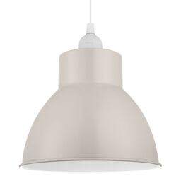 GoodHome Fulgo Beige Round Lamp Shade (D)20.8Cm - thumbnail 4