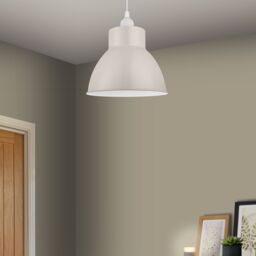 GoodHome Fulgo Beige Round Lamp Shade (D)20.8Cm - thumbnail 2