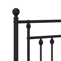 Berkfield Metal Headboard Black 193 Cm - thumbnail 6