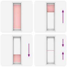 Berkfield Pleated Blind Pink 55X200 Cm Fabric Width 54.4 Cm Polyester - thumbnail 7