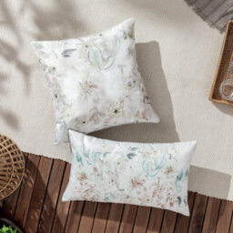 Evans Lichfield Canina Floral Polyester Filled Outdoor Cushion - thumbnail 2