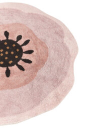 Beliani Kids Rug Kharat Pastel Pink 140 Cm Cotton - thumbnail 4