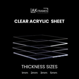 AK Frames 26X16 Clear Acrylic Plexiglass Sheet 5mm Transparent Sheet - thumbnail 2