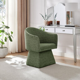 Furniturebox Uk Vera Green Fabric Accent Chair - thumbnail 9