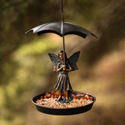 Hanging Wild Garden Bird Feeder Fairy Ornament - image 1