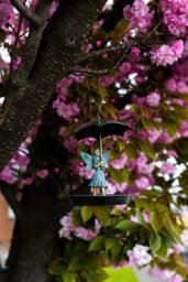 Hanging Wild Garden Bird Feeder Fairy Ornament - thumbnail 3