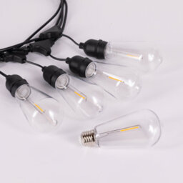 Tcp Led Festoon Lights 10M Indoor & Outdoor Decorative Lighting, St64 E27 Warm White Mains Powered - thumbnail 3