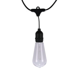 Tcp Led Festoon Lights 10M Indoor & Outdoor Decorative Lighting, St64 E27 Warm White Mains Powered - thumbnail 4