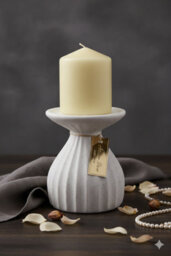 Designo Ceramic Large Candle Holder Home Decor White House Warming Gift - thumbnail 4