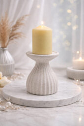 Designo Ceramic Large Candle Holder Home Decor White House Warming Gift - thumbnail 3
