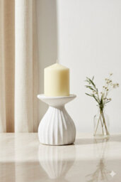 Designo Ceramic Large Candle Holder Home Decor White House Warming Gift - thumbnail 6