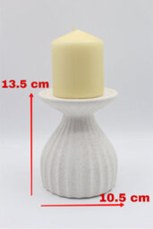Designo Ceramic Large Candle Holder Home Decor White House Warming Gift - thumbnail 2