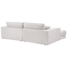 Beliani Corner Sofa 3 Seater Lofoten Fabric Off-White Right Hand - thumbnail 5