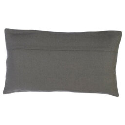Orsina Luxe Grey & Silver Cushion,decorative Pillow Throw With Zigzag Stitching,removable Leather Cushion Cover - thumbnail 2