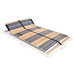 Vidaxl Slatted Bed Base Without Mattress With 42 Slats 7 Zones 100X200 Cm - thumbnail 8