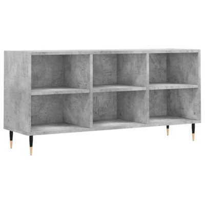 Berkfield Sturdy Tv Cabinet Concrete Grey 103.5X30X50 Cm Engineered Wood - image 1