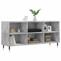 Berkfield Sturdy Tv Cabinet Concrete Grey 103.5X30X50 Cm Engineered Wood - thumbnail 3
