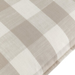 Yard Chesil Check 100% Cotton Natural Outdoor Cushion Cover - thumbnail 3